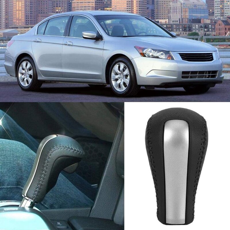 Car Gear Shift Knob Gear Shifter Lever Knob Head Replacement Fit for Honda Accord Crosstour 2008-2013