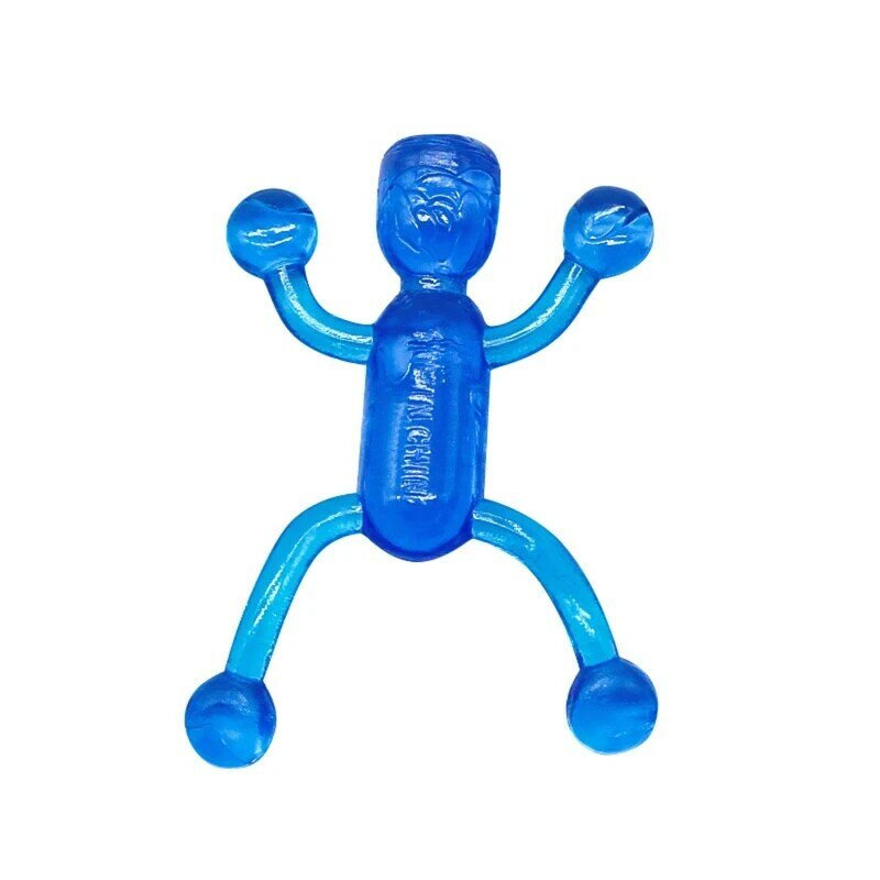 Mainan Pria Mendaki Anticemas Mainan TPR Licin Warna Aneka Mainan Ventilasi Alat Peraga Spoof Sangat Elastis untuk Balita