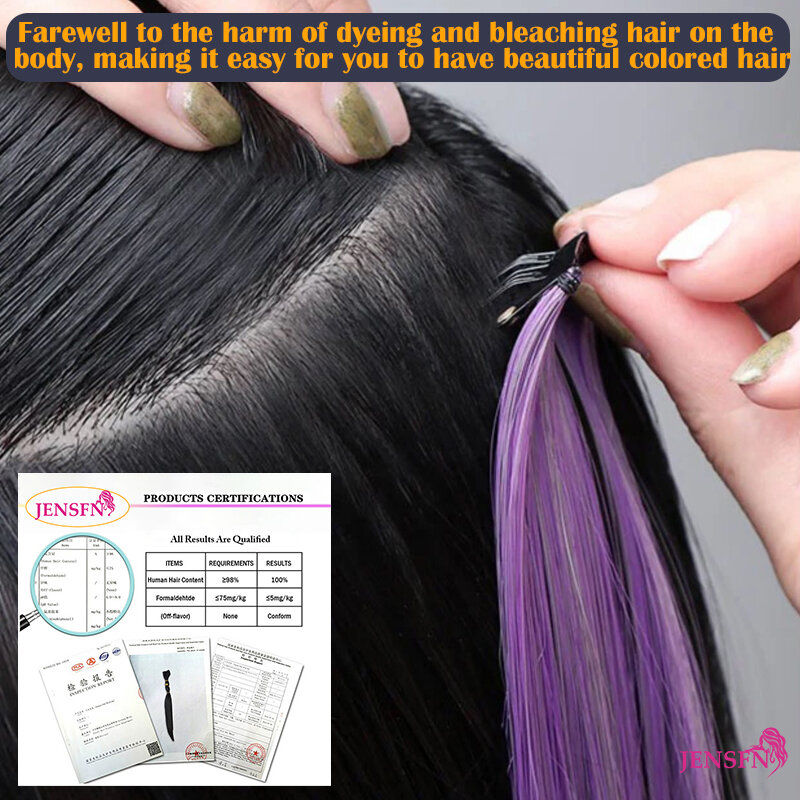 Extensions de cheveux humains à clipser pour femmes, 22 ", 1 pièce, variété de documents, salon
