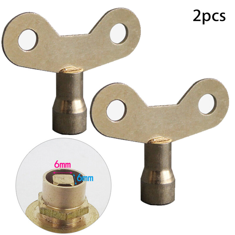 High Quality Brand New Faucet Key Radiator For 6mm Square Spool For Venting Plumbing Bleed Solid Iron Spare Parts