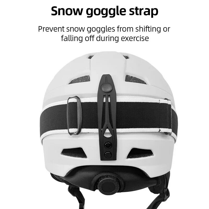 스노우보드 스케이팅 보온 남성용 겨울 스키 헬멧, 안전 통합 경량 자전거 헬멧, 야외 스포츠 따뜻한 모자