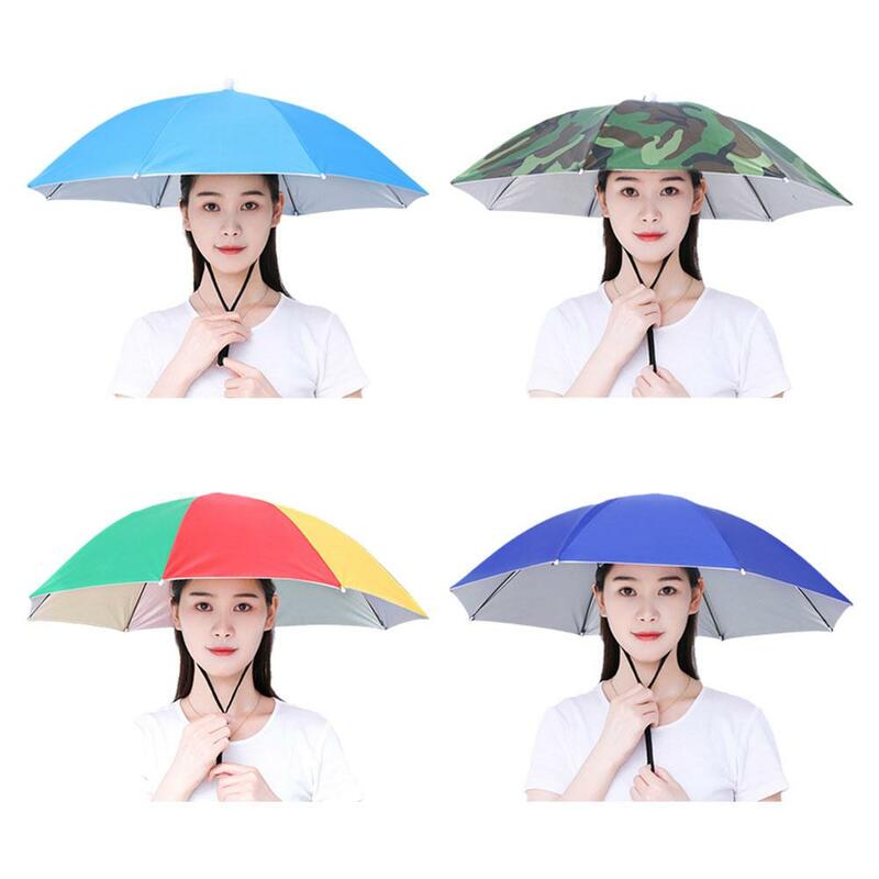 접이식 야외 우산 모자, 여성 남성 낚시 모자, 태양 모자, 캠핑 낚시 모자, 비치 헤드 우산