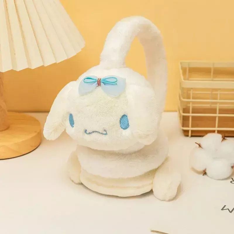 Sanrio Kuromi My Melody Cinnamoroll paraorecchie Soft Plush Winter Keep Warm antigelo Cartoon Kawaii paraorecchie borse per le orecchie orecchie calde