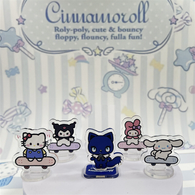 Nuevo personaje Sanrio Adorozatorumary Cat Sign Knick Knacks decoraciones de escritorio interesantes adornos pequeños con personalidad