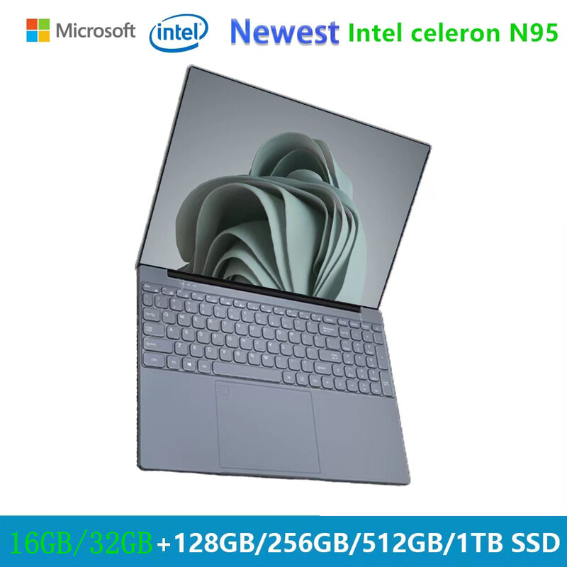 CARBAYTA Office Laptop Windows 11 Gaming Cheap Notebooks Netbook 16" 12th Intel Alder N95 Ram 16GB 32GB DDR4 Backlit Keyboard