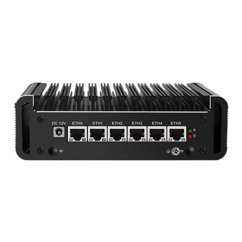 Firewall Apparaat Mini Pc Intel Core I7 1165g7 I5 1135g7 Quad Core 6x Intel I226 2.5G Ethernet Vpn Router Pc AES-NI 1xdb9 Com
