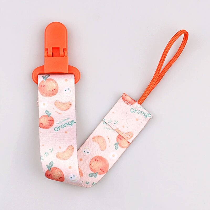 Cartoon Baby Pacifier Clip Chain Lovely  Soother Holder Chains Anti-drop Buckle Pacifier Strap Baby Feeding Stuff