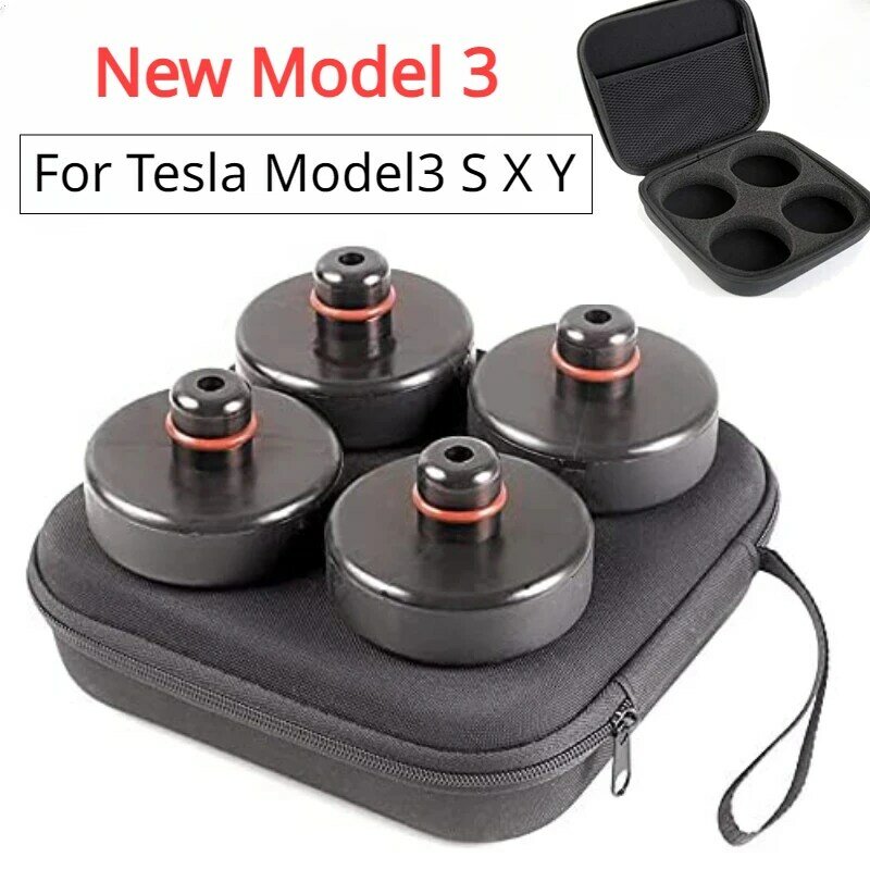 Per Tesla Model 3 + Rubber Lifting Jack Pad Lifting Point Adapter Tool Chassis Storage Case Model3 Y S X New Model3 Highland 2024