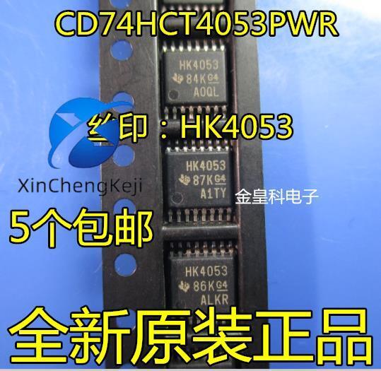 20 piezas interruptor multiplexor, original, nuevo, CD74HCT4053PWR TSSOP-16 HK4053