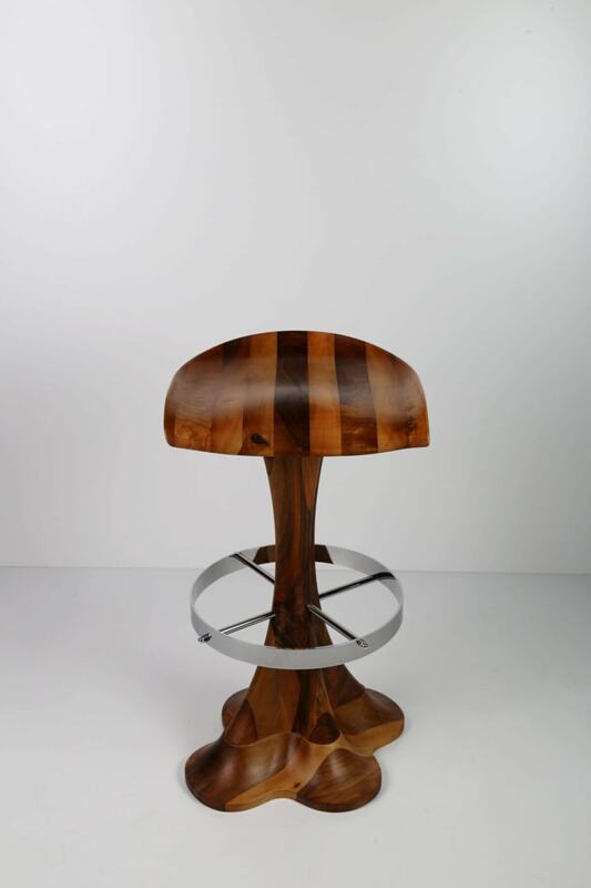 Роскошный Деревянный барный стул Liza из массива ореха