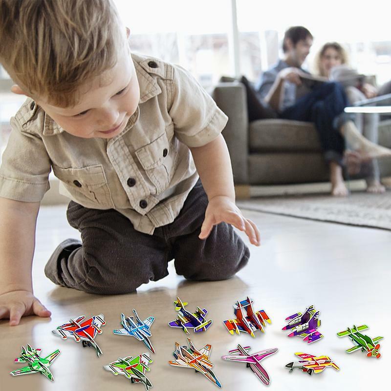 3D-Papierpuzzles für Kinder Set von 25 pädagogischen 3D-Puzzles mit bunten Bildern Papier kunst puzzles in leuchtenden Farben für die Schule