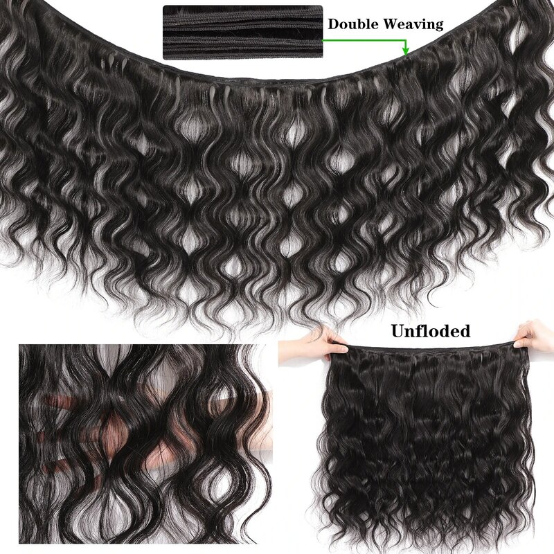 Lichaam Wave Menselijk Haar Bundels Met Sluiting Brazilian Hair Weave 3/4 Bundels Met Kant Sluiting 13X4 Oor Tot oor Remy Haarverlenging