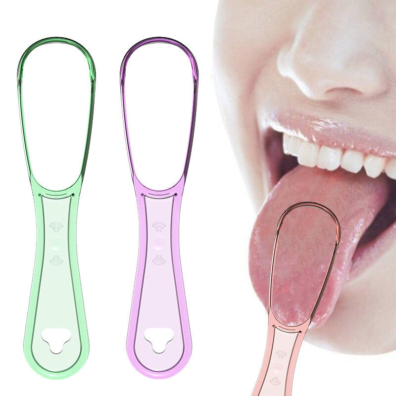 Adulto Silicone Tongue Scraper, Oral Care Tool, Cleaner, Remover a Halitose, Revestimento, Escova de raspagem