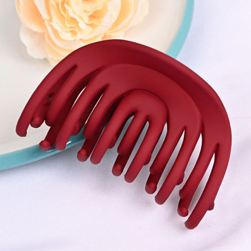 New Frosted Small Geometry Solid Color Clip Hairpin Hair Claw Barrettes For Women Girl Accessories Headwear