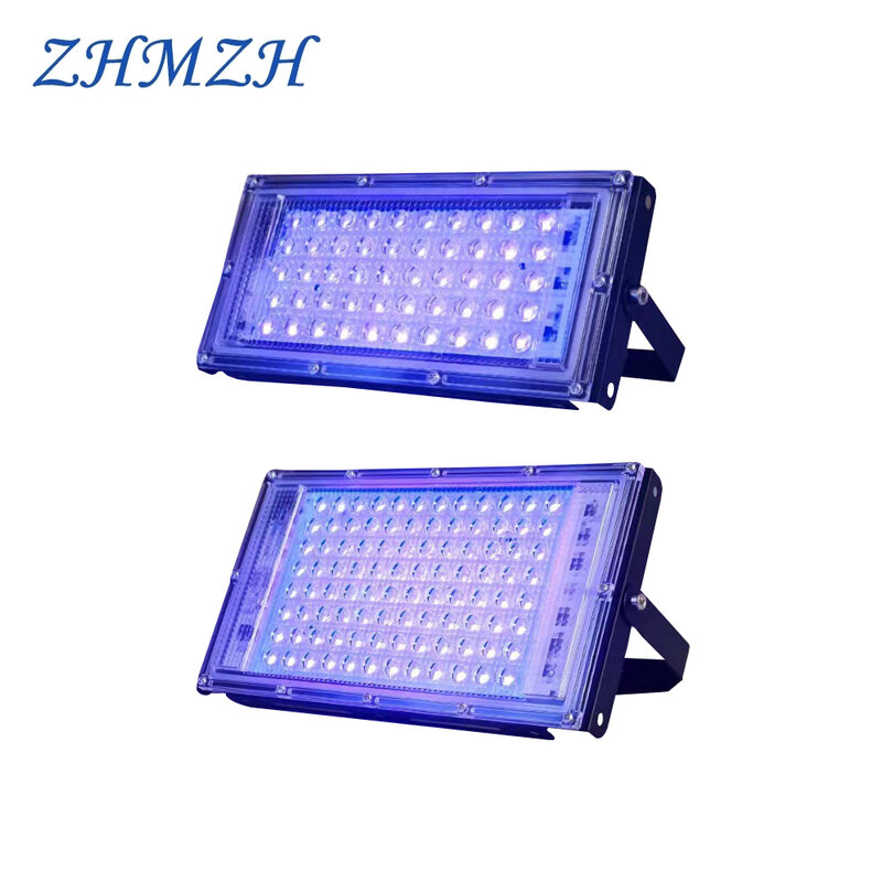 LED UV GEL Curing Light 395nm 220V 110V LED Spot Floodlight SMD2835 50W 100W 200W 300W Black Night Light For Phone Screen Car