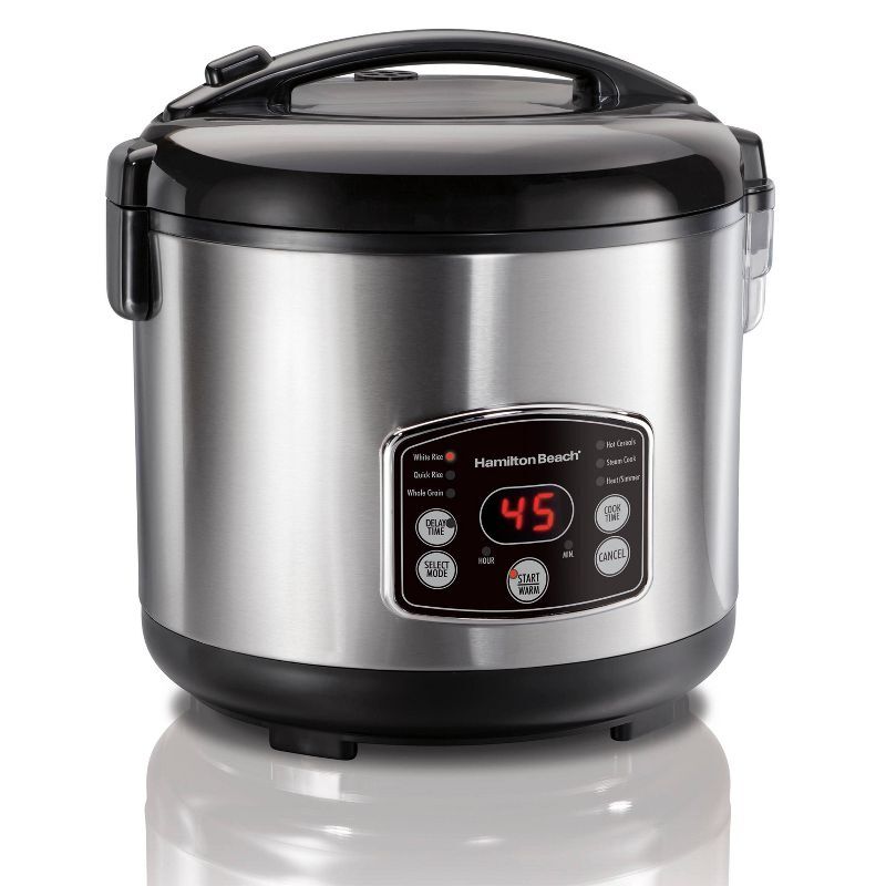 Chic 14-Cup Black Rice Cooker: Easy Cooking with Convenient One-Touch Operation