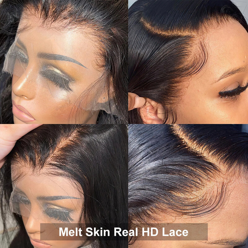 Hd Lace Wig 13X6 Human Hair Glueless Wig Ready To Wear Straight Melt Skin Hd Lace Frontal Human Hair Wig For Women Closure W