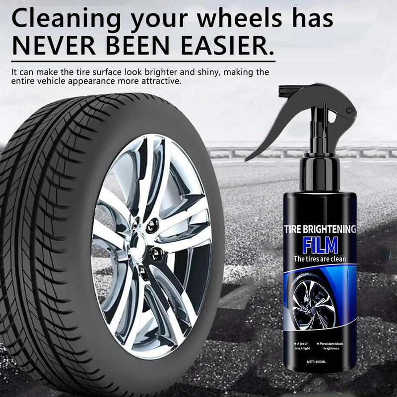 100ML Iron Remover Protect Wheel Car Tire Shine Coating Aivc Tyre Gloss Plastic Rubber Wheel Rest Auto Detail Chemmical Car Care