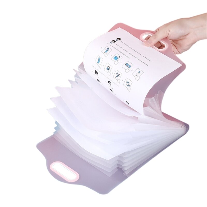 Папка-гармошка с 13 карманами Папка с бумагами для школьных тестов