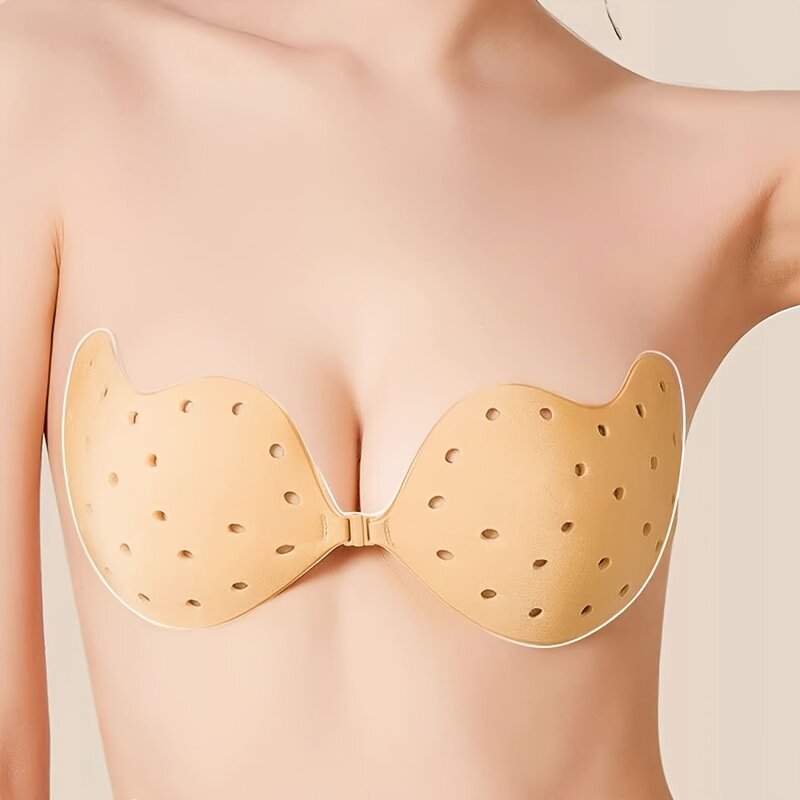 Elevador de mama autoadesivo invisível sem alças para mulheres, lingerie respirável e acessórios de cueca
