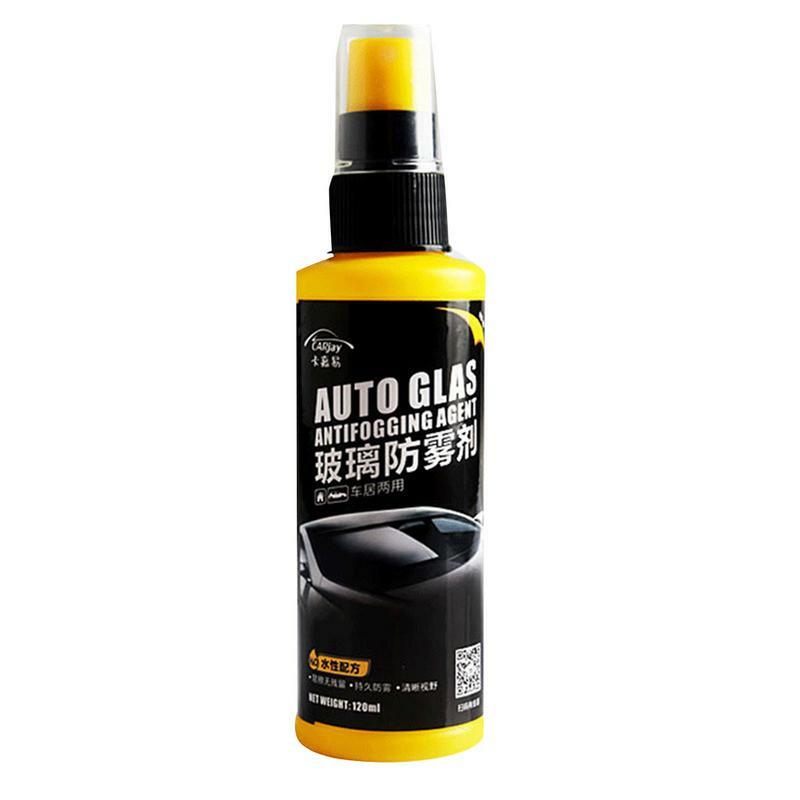 Spray do odtłuszczania szkła do środek do czyszczenia szkła samochodowych w sprayu o pojemności 120ml, długotrwały, przeciwmgielny Spray okno samochodu do szyb samochodowych i