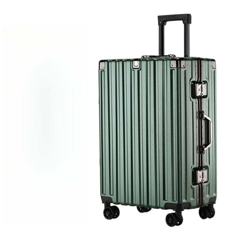 Чемодан с алюминиевой рамой, водонепроницаемый мужской чемодан, может сидеть, чемодан для кабины, 20-дюймовый женский чемодан для ручной клади с паролем