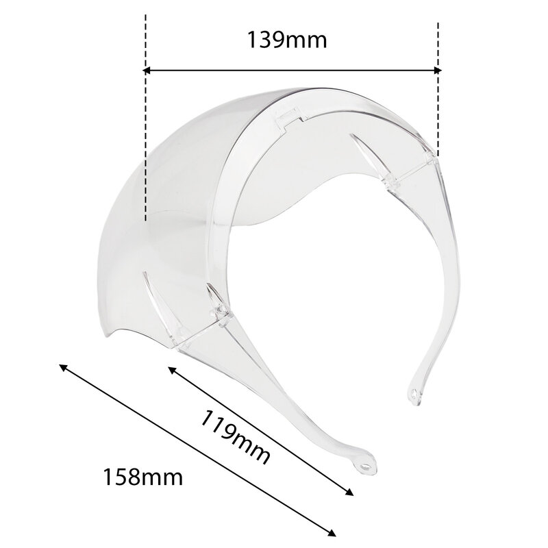 Cycling Double Sided Coated Anti-fog Face Screen Windproof Sunglass Cycling Dusting Mask Protection With Filters