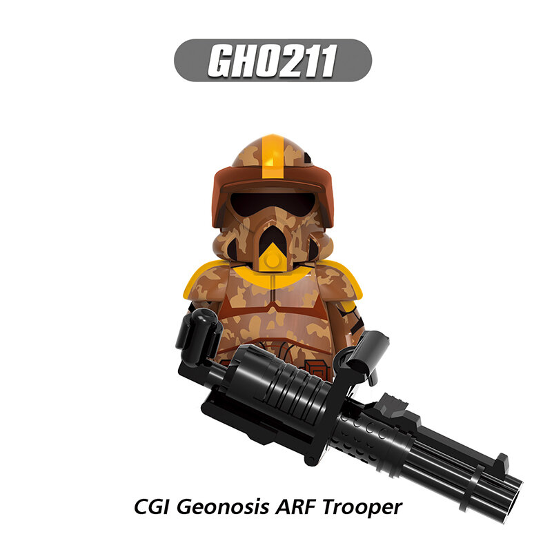 G0127 501st ARF Trooper Boomer blok bangunan ARF Commander Trauma Bricks Clone Trooper figur Mini Figurines Droid mainan anak-anak