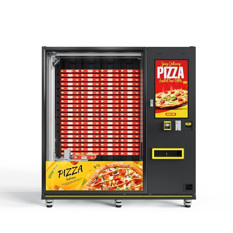24/7 Self-Service Pizza Vending Machine Automatic Heating Fast Pizza Making Vending