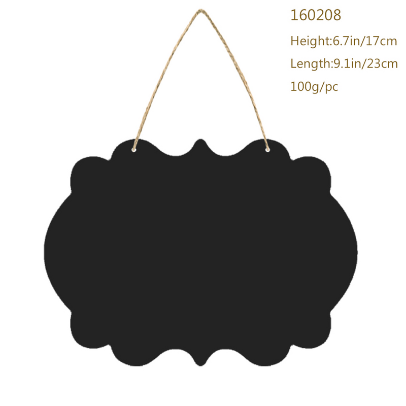 Chalkboard Sign Double-Sided Erasable Message Board Blackboard Wall Decor Signs with Hanging String (160208)