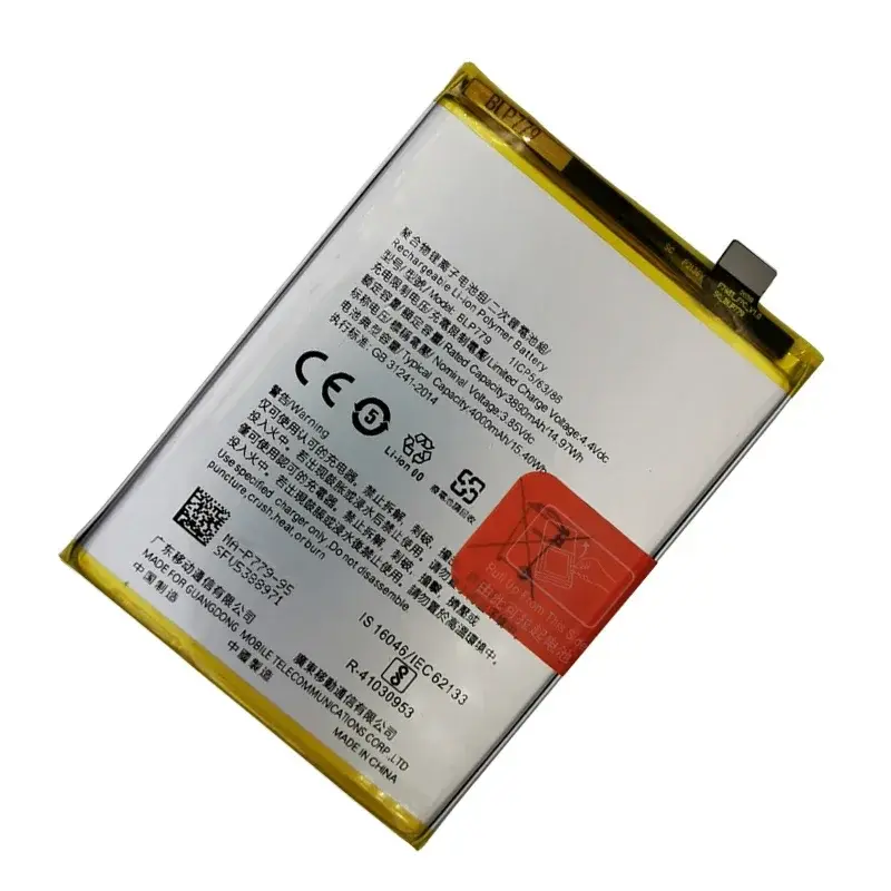 Bateria de substituição para OPPO, baterias do telefone, peça de reparo, BLP779, Reno4 Lite, F17 Pro, A92s, A93, RENO4F, capacidade original