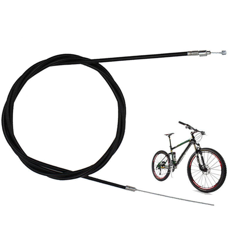 Front and Rear Bicycle Brake Cable Set with Stainless Steel Material Zinc Coated Finish Long Lasting Durability