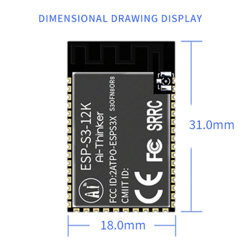 Placa de desarrollo de productos ESP32-S3 S3 ESP32-S3-32S ESP32 WiFi + BLE5.0, módulo de desarrollo, reconocimiento facial de voz NodeMCU