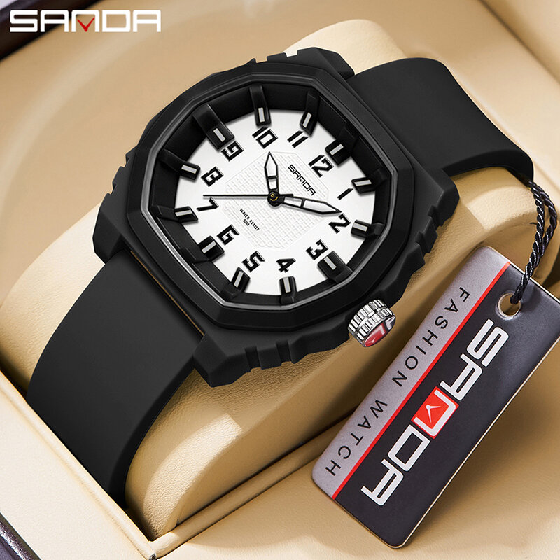 2023 Sanda 3236 Watch Popular Simple Digital Quartz Watch Fashion Versatile Waterproof Electronic Children's Watch