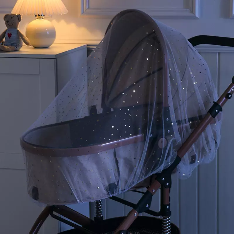 Wózek dziecięcy osłona przeciwsłoneczna moskitiera uniwersalna siatka do wózka inwalidzkiego Buggys pokrywa ochronna do wózka