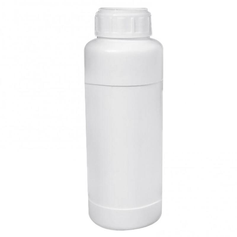 Garrafa de plástico vazia com tampão inviolável, recipiente líquido, laboratório, armazenamento químico, cilindro, 100ml