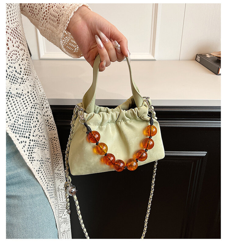 ChimJOinitied-Petit sac à main uni pour femme, sac à bandoulière, beige, argent, noir, vert, classique, fourre-tout, nouvelle mode, été