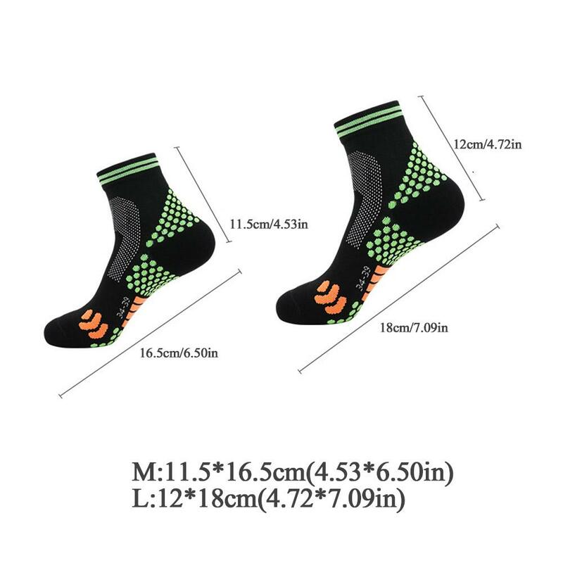 Meias esportivas antiamortecedoras para homens e mulheres, compressão de pés em infravermelho distante, meias de elevação de íon de titânio Schorl, 1 par, 2023