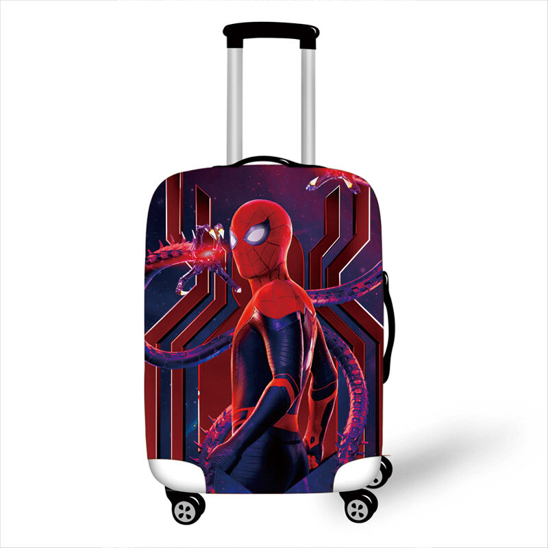 Marvel Spiderman osłona bagażu pokrowiec na wózek gruba elastyczna 18-32 Cal moda bagaż podróżny akcesoria do osłony przeciwpyłowej