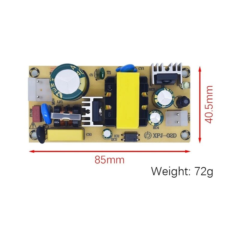 AC-DC 12V3A 24V1.5A 36W Switching Power Supply Module Bare Circuit 220V to 12V 24V Board for Replace/Repair