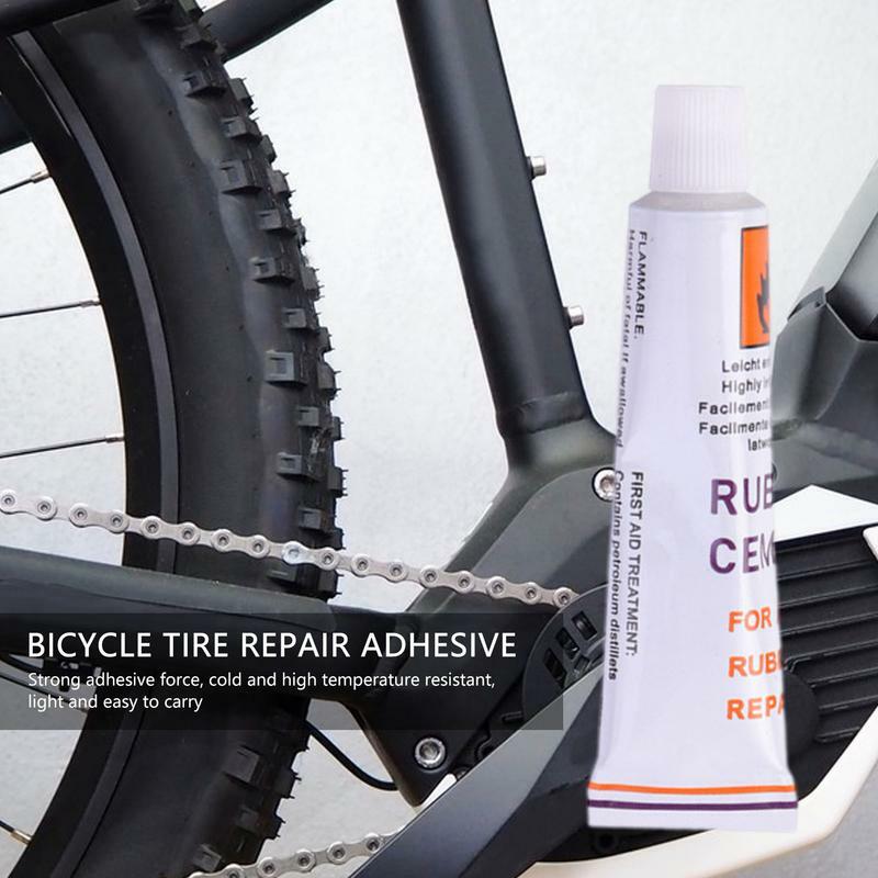 Colle de réparation de crevaison de tube intérieur de vélo, colle de patchs, adhérence compacte et de bain, réparation de chambre à air de vélo