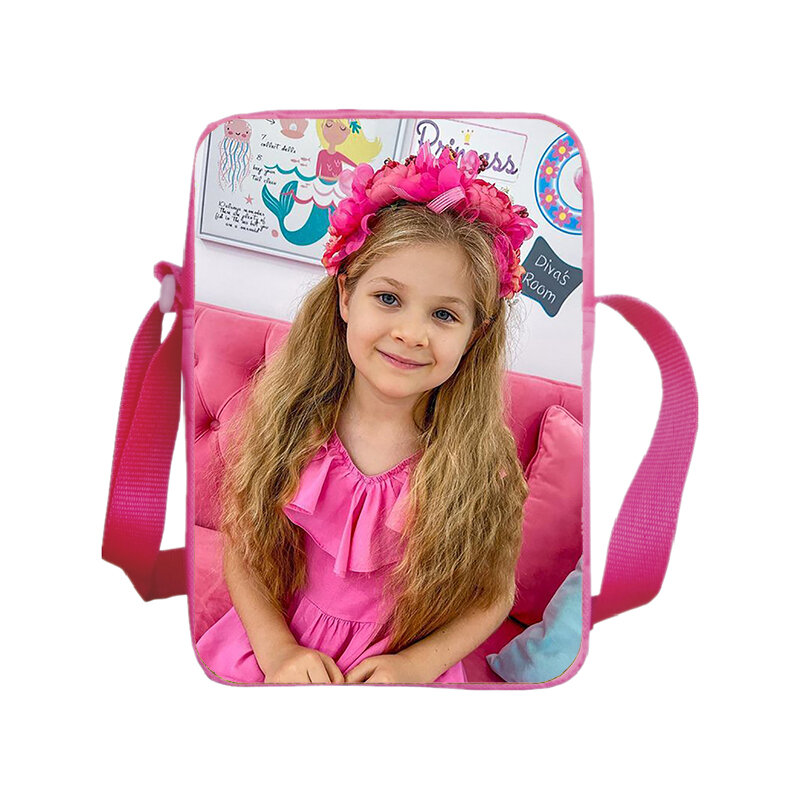 DIana-小さな女の子のためのナイロン製ハンドバッグ,ショルダーストラップ付きトートバッグ,防水