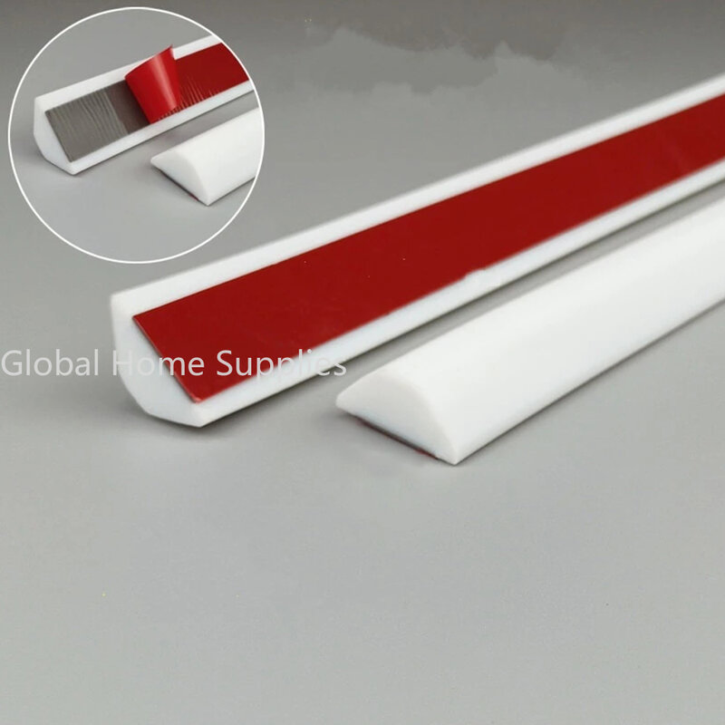 Silicone Water Stopper Strip Bendable Kitchen Countertop Retaining Bathroom shower dam Flood Barrier Dry and Wet Separation