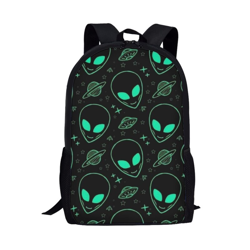 Mochila alienígena para crianças, mochila escolar para meninas e meninos, mochilas para armazenamento de viagem, mochila para laptop adolescente, mochila casual diária