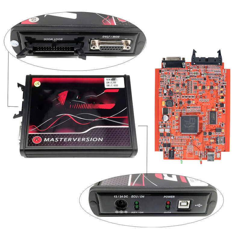 Ksuite KS V2.8 KT V2.25 ECU Progrmmer 4LED สีแดง PCB EU ออนไลน์ Master รุ่นไม่มี Token Limited รองรับโปรโตคอล