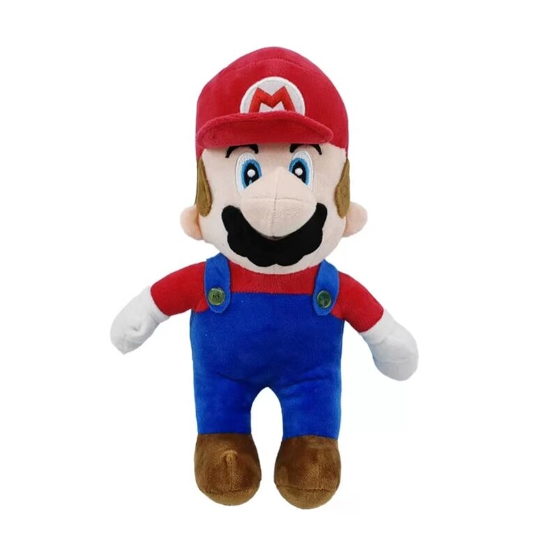 Super Mario Bros Luigi Boneca de pelúcia, decoração de figuras de jogos, travesseiro infantil, peluches, presentes de aniversário, 18-25cm