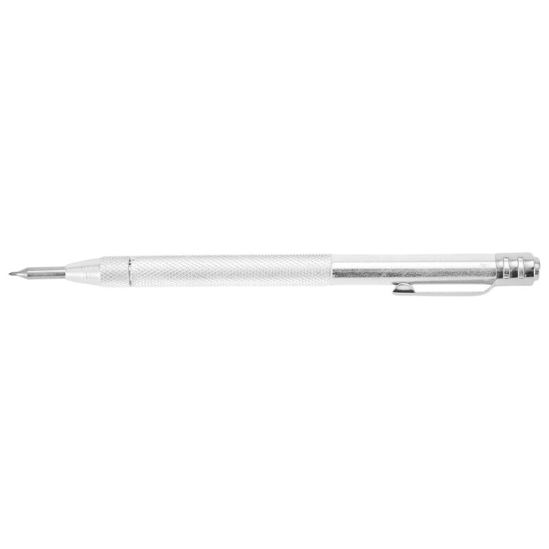 11pcs Scriber Pen Silver Tungsten Carbide Marking Hand Tool Aluminium Body For Glass Ceramic Hardened Steel Stainless Steel