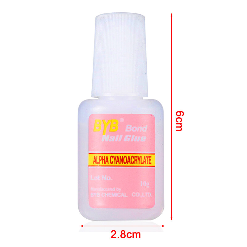 10g Nail Glue With Applicator Brush For Fake Nails Clear Strong Glue Manicure Fast Drying False Tips Tool fake nails glue