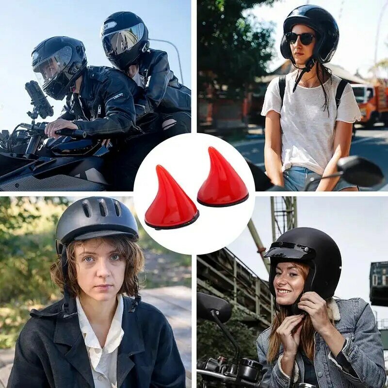 Demon Horn Headgear adhesivo Vintage para motocicleta, accesorio para la cabeza, bicicleta, motocicleta, superficies lisas, decoraciones para la cabeza
