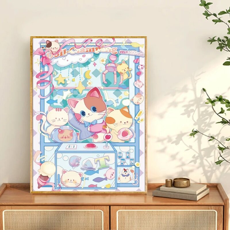 5d Diy Diamond Painting Cute Cartoon Art Poster Full Diamond Mosaic Embroidery Cross Stitch Kits Home Decoration New 2024 Gift